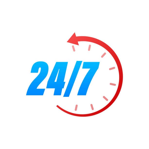 24/7 service
